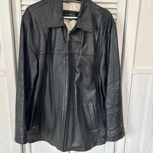 Men's Black Leather Jacket